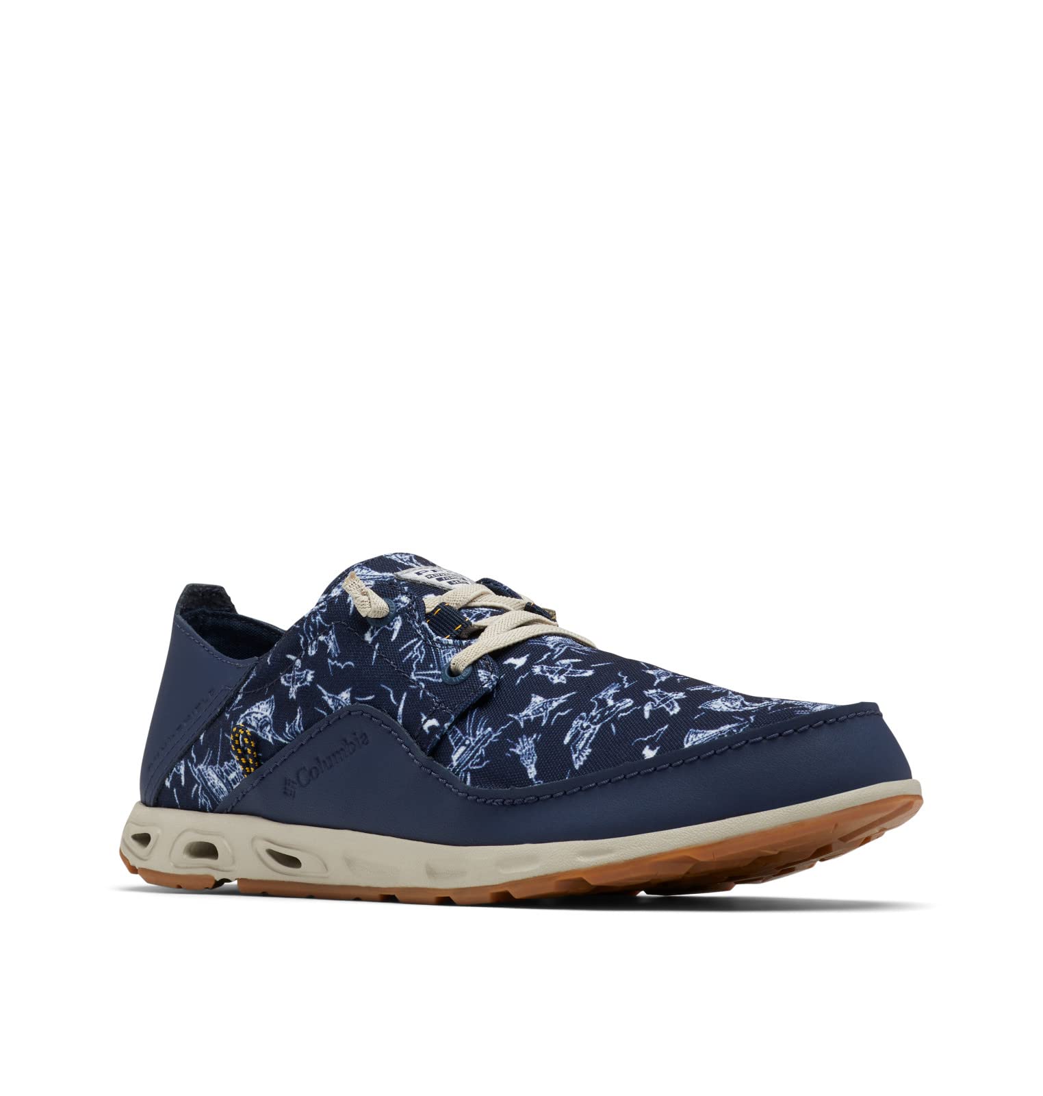 Columbia Men’s Bahama Vent Relaxed PFG, Collegiate Navy/Mango, 13