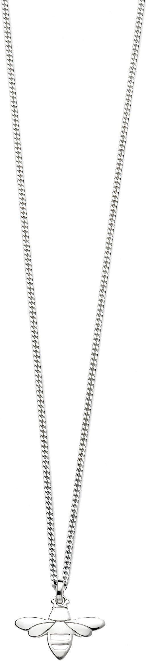 Elements Silver Bee Pendant on a Chain of Length 46cm