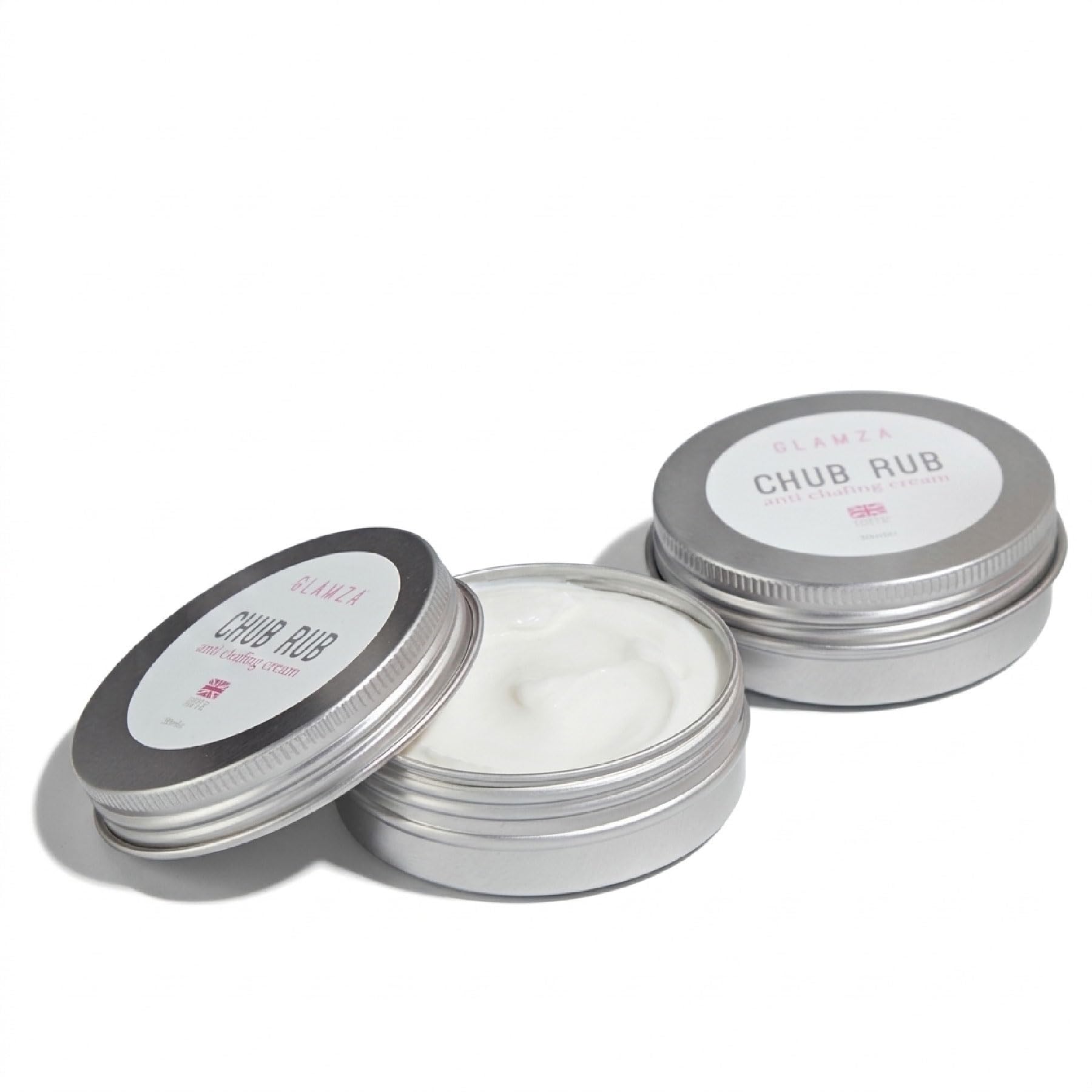 Glamza Chub Rub Anti Chafing Cream - Full Body Smooth Skin Solution for Sports, Running, Cycling & Everyday Use - Prevents Friction & Irritation on Thighs, Hands, Feet & Sensitive Areas | 100ml