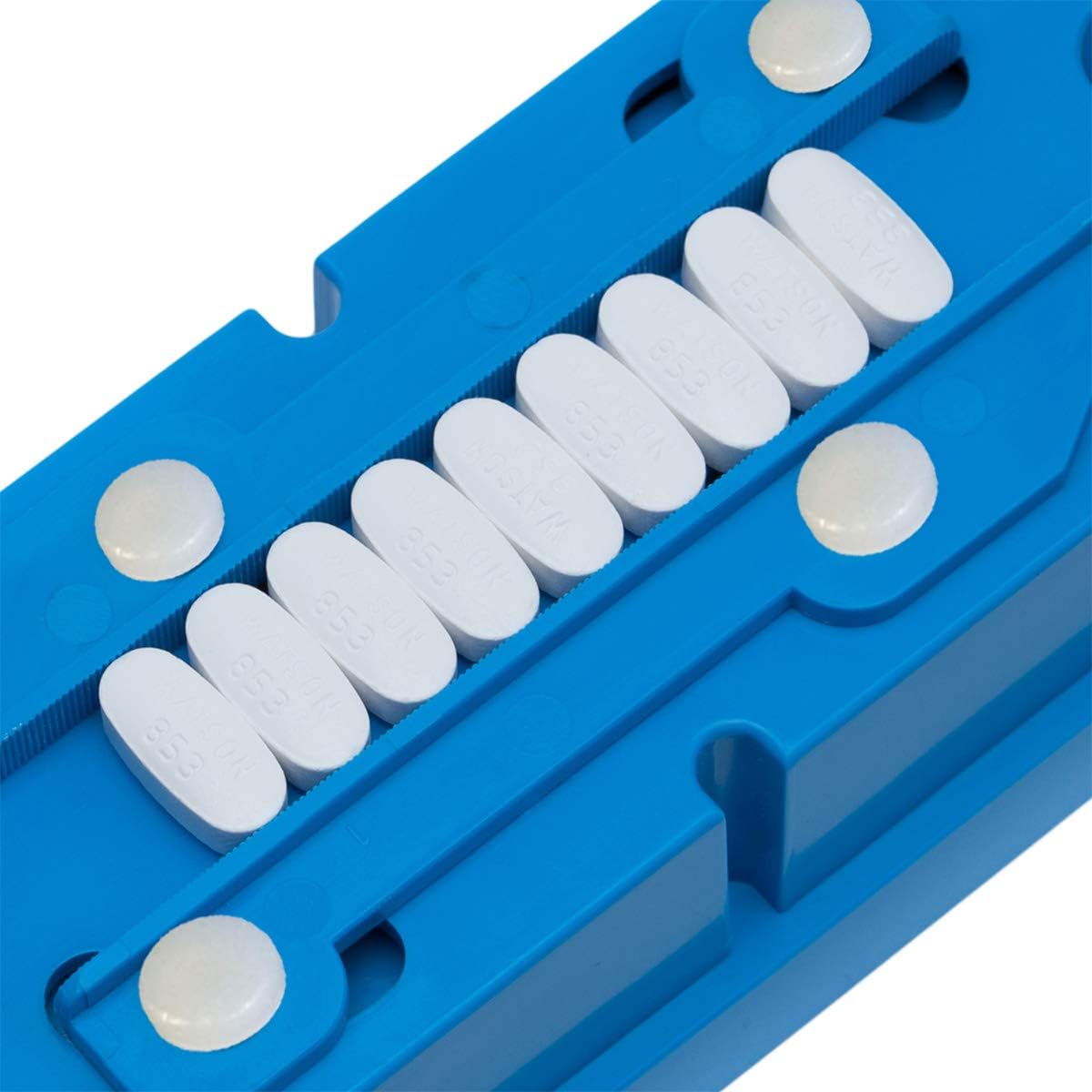 Multiple Pill Splitter. Original Patented Design, with Accurate Pill Alignment, Sturdy Cutting Blade and Blade Guard, for Splitting and Quartering Round or Oblong Pills.US Patent No. 9,827,165.: Health & Personal Care