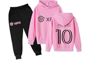HOSTINGG Kids Tracksuits Sets Girls Hoodie and Sweatpants 2 Pcs Sweatshirt Suit for Girls School Boys' Athletic Tracksuit
