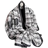 WaJuemy Silk Feeling Scarf for women Lightweight Long Floral Scarves Shawl Wraps Elegant Evening Dresses Satin Shawls Scarfs