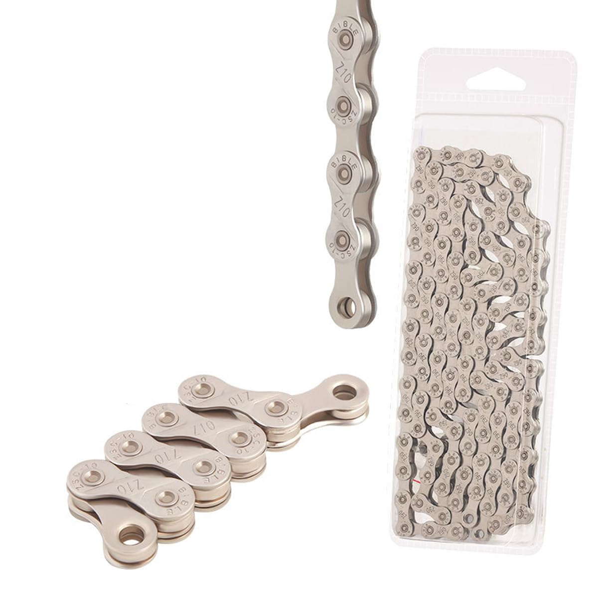 HOUSON 116 Link 1/2 x 11/128 inch Stainless Steel Bicycle Chain for MTB/Road/E-Bike 10 Speed