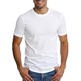 Huata Men's T-Shirt Short Sleeve Crewneck Cotton Tees