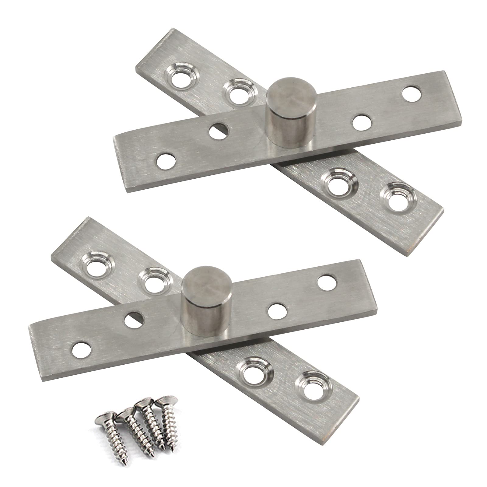 95mm Door Pivot Hinge Stainless Steel Up Down Shaft Hinge (2 Pieces)