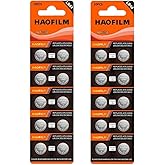 HAOFILM LR44 AG13 357 303 SR44 Premium Alkaline Battery,1.5V Round Button Coin Cell Batteries (20 Pack)