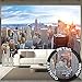 GREAT ART Large Photo Wallpaper – New York City Skyline – Picture Decoration Sundown Penthouse View Manhattan America USA Decor Big Apple NYC Image Decor Wall Mural (132.3x93.7in - 336x238cm)