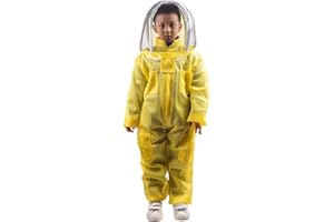 HunterBee Professional Bee Suit for Kids and Girls 120cm-150cm Children Beekeeping Suit Beekeeper Suit for Courtyards and Bee