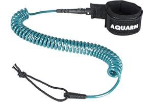AQUARM Premium Coiled Surfboard Leash, 11 feet SUP Leash Leg Rope, Stand Up Paddle Board Leash for All Types of Surfboards