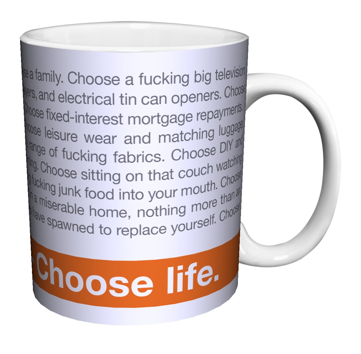Trainspotting Choose Life Quote Cult Classic Crime edy Drama Drug Movie Fi Amazon Kitchen & Home