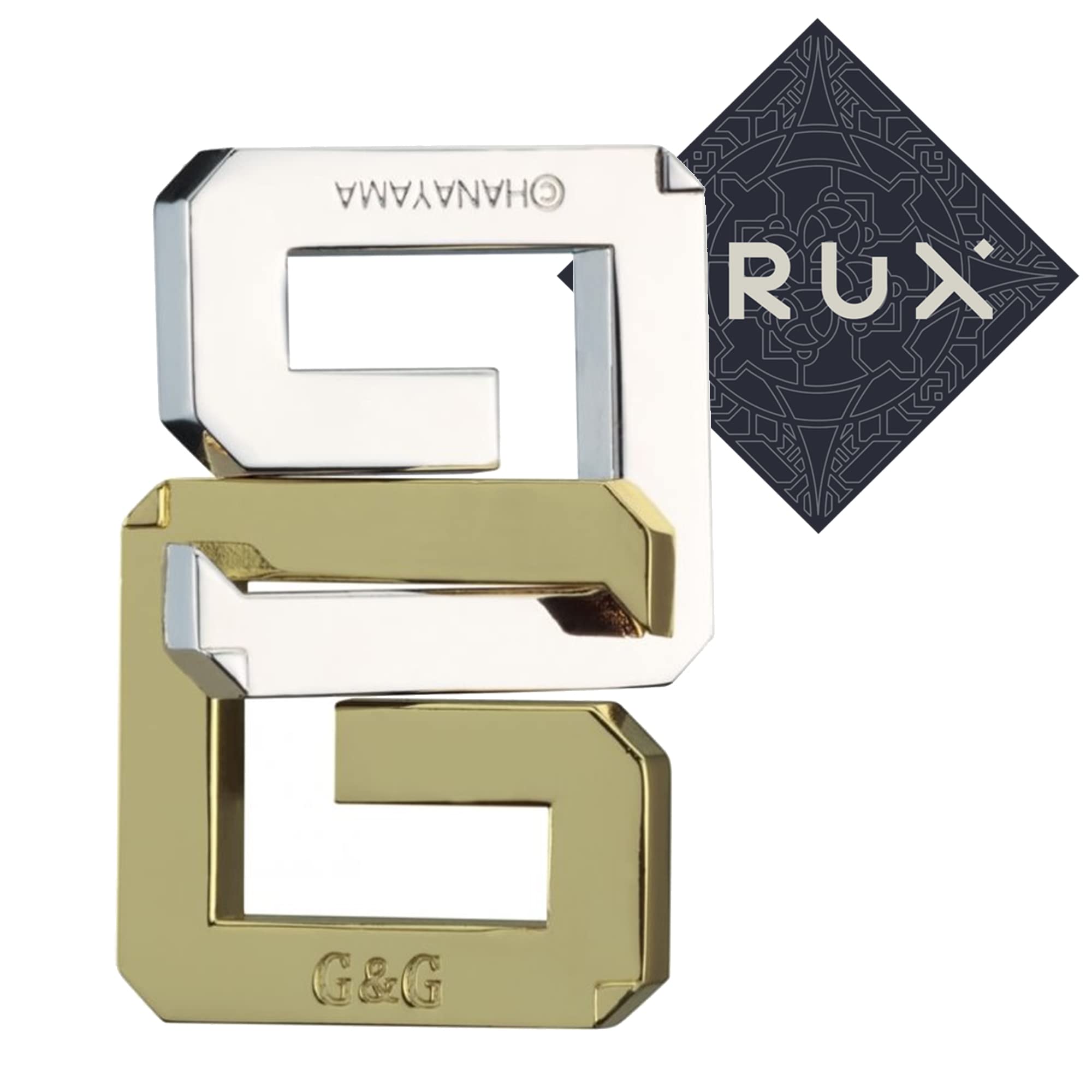 Hanayama Cast G&G Puzzle - Level 3 of 6 - Mid Range - Includes Crux Sticker