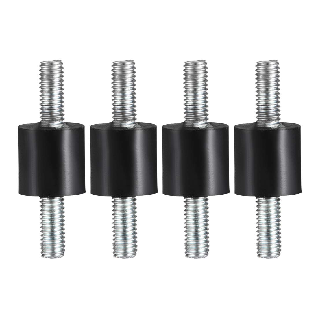 sourcing map 8 x 8mm Rubber Mounts,Vibration Isolators,Shock Absorber with M3 x 7.5mm Studs 4pcs