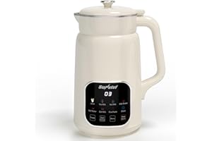 Sunvivi 8 in 1 Nut Milk Maker Machine: 60oz Soy Milk Maker for Soy/Nut/Oat Milk, Juice, Milkshake, Rice Paste and Boil Water,