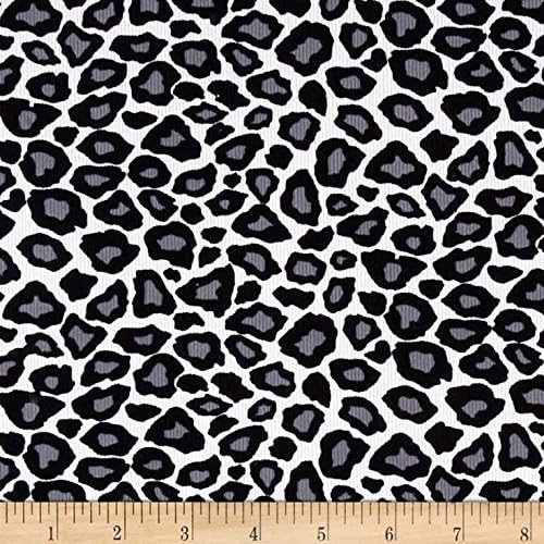 Cool Cords Snow Leopard Cotton Fine Wale Corduroy
