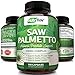 NutriFlair Saw Palmetto 750mg, 120 Capsules - Natural Prostate Supplement Extract & Berry Health Support - Helps Block DHT to Prevent Hair Loss and Helps Reduce Frequent Urination, for Women and Men