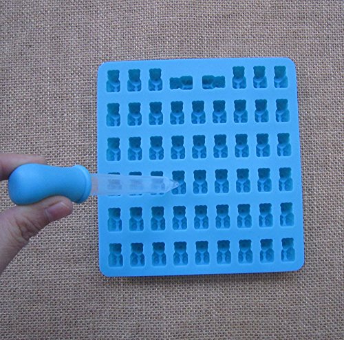 ☀ Dergo ☀ 53 Cavity Silicone Gummy Bear Chocolate Mold Candy Maker Ice Tray Jelly Moulds - Thumbnail 5
