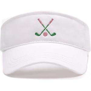 Pickleball Embroidered Adjustable Sun Visor for Women Men, Summer Sports Hat for Outdoor Golf Tennis Travel Beach