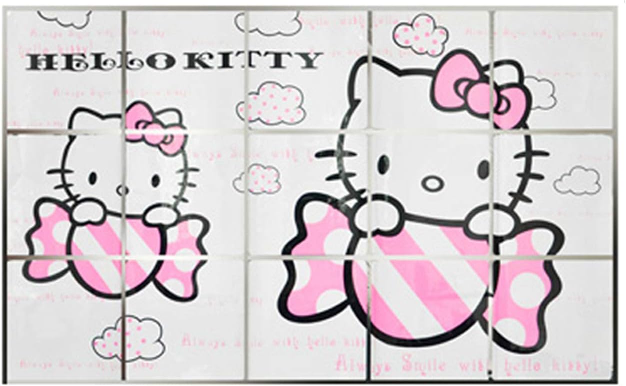 Cute Kitchen Backsplash Wallpaper Hello Kitty Stickers Wall Protector Sticker Stove Backsplash Sticker for Kitchen Stove Backsplash Protector Vinyl Waterproof Stickers Wallpaper 29.5 x 17.7inch
