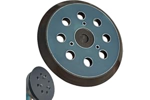 TOCKROP Replacement Sander Pad for Makita 743081-8, 743051-7 - Fit Makita BO5041/K, BO5010/K, BO5030/K, BO5031/K, XOB01Z Random Orbital Sanders - Standard 5" Hook and Loop Sander Pad