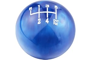 Temzzer Car Gear Shifter Knob 6 Speed Heavy Vehicle Shift Handle Stick Head for Most Manual Automotive Vehicles (Blue)