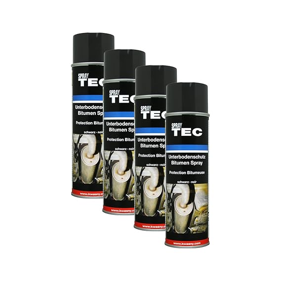 Kwasny 4 x 235 500 Auto-K Spray Tec Unterbodenschutz Bitumen Schwarz 500ml