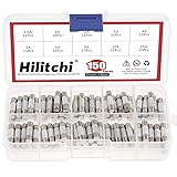Hilitchi 150pcs 250V 0.5A to 15A Fast Blow Ceramic