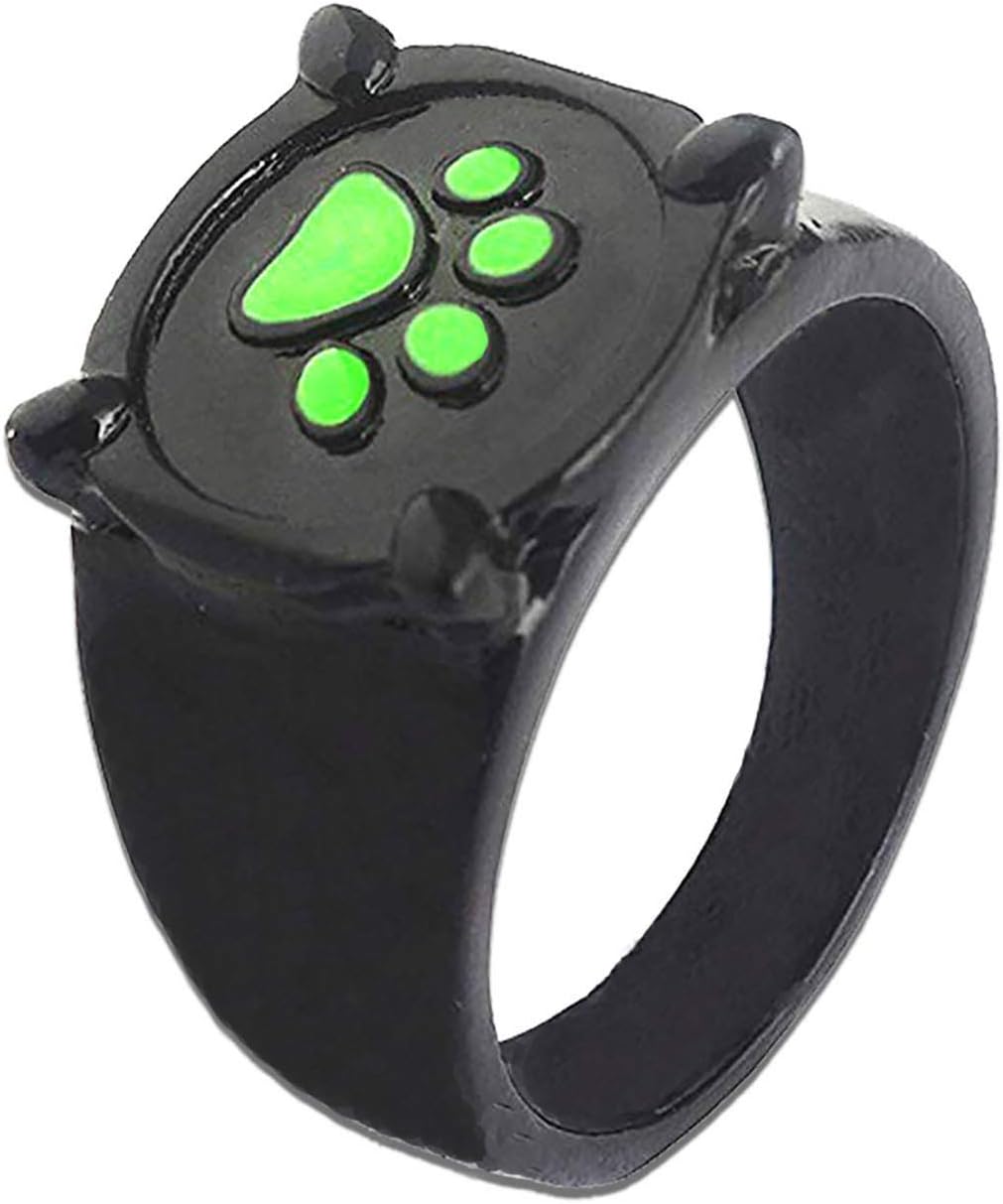 Cat Noir Rings for Kids - Cat Costumes Girls Ring Toys US Size 5 6 7 Cosplay Props Accessories