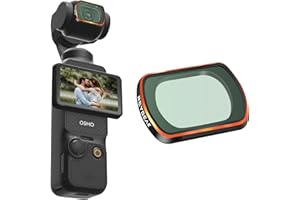 REYGEAK Osmo Pocket 3 Black Mist Filter, Creative Filter Beauty Soft Filters for DJI Osmo Pocket 3 Creator Combo Camera Accessories, Two-Step Anodization Lightweight Aluminum Frame