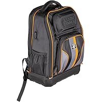 Klein Tools 62805BPTECH 28-Pocket Laptop Backpack Tool Bag, Tradesman Pro Extra-Large Tech Tool Backpack with Molded Bottom, 