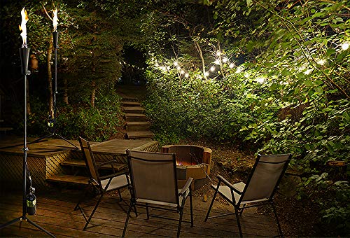 Outdoor Gas Propane Torch - 71-Inch 7,000 BTU Portable Ambient Yard Lights for Backyard Deck Lighting (2-Pack/1 LB Propane Tank) - Thumbnail 6