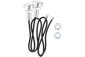 REPAIROCK 2 Pcs License Plate Light 12V LED Tag Lamp for Car Motorcycle Waterproof, Rainproof White License Plate Light Unive