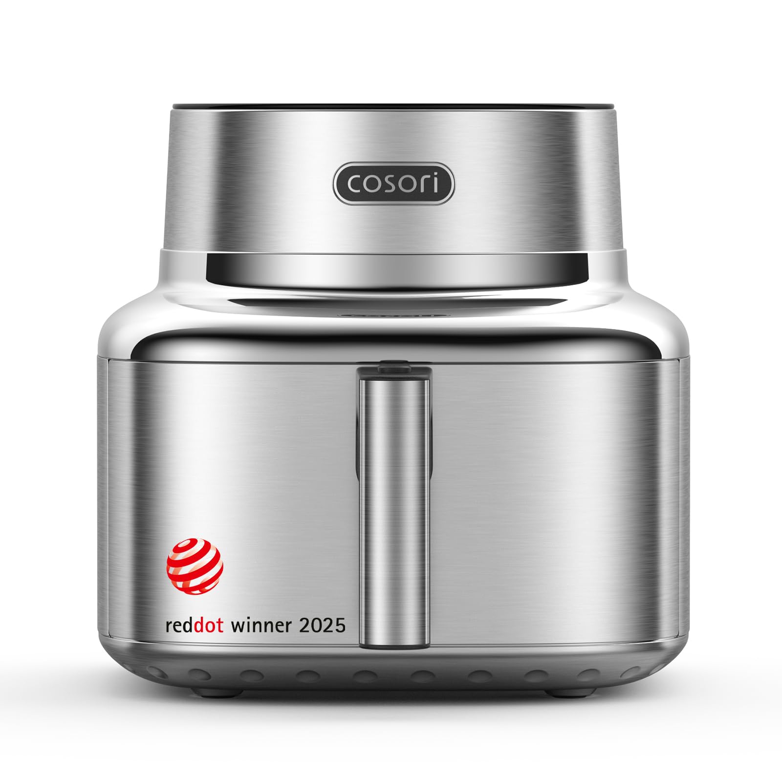 COSORI ICONIC Airfryer, 96% Edelstahl, PFAS- und BPA-freie Keramikbeschichtung, 7-in-1 Heißluftfritteuse, Backen, Grillen, Gären, Dehydrieren, 61% energiesparend, 50+ Rezepte, spülmaschinenfest, 6,2L