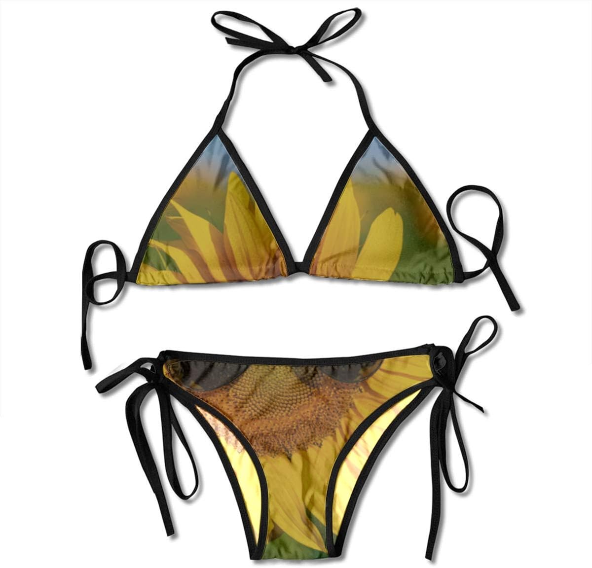 girls sunflower bathing suit
