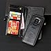 Samsung Galaxy S9 Wallet Black Case, [Folio Cover] [Stand Feature] Premium Credit Card Flip Case Protective Luxury PU Leather with Card Slot + Side Pocket Magnetic Closure