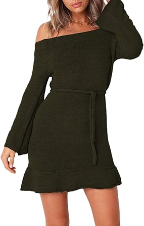 off the shoulder sweater dress amazon