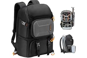 TARION Camera Backpack Large: 15/27L Photography Bag Front/Side Quick Access 16″ Laptop Compartment Tripod Holder PB