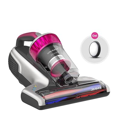 Jimmy WB73 Bed & Mattress Vacuum Cleaner with UV Sanitizer & Ultrasonic – Handheld Dust Remover with Smart Dust Sensor, HEPA Filtration for Pet Hair & Allergies (Corded)