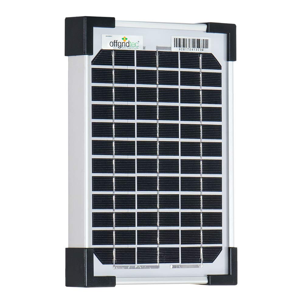 Offgridtec Solar Panel 5 Watt 12 V Solar Panel Monocrystalline 002960