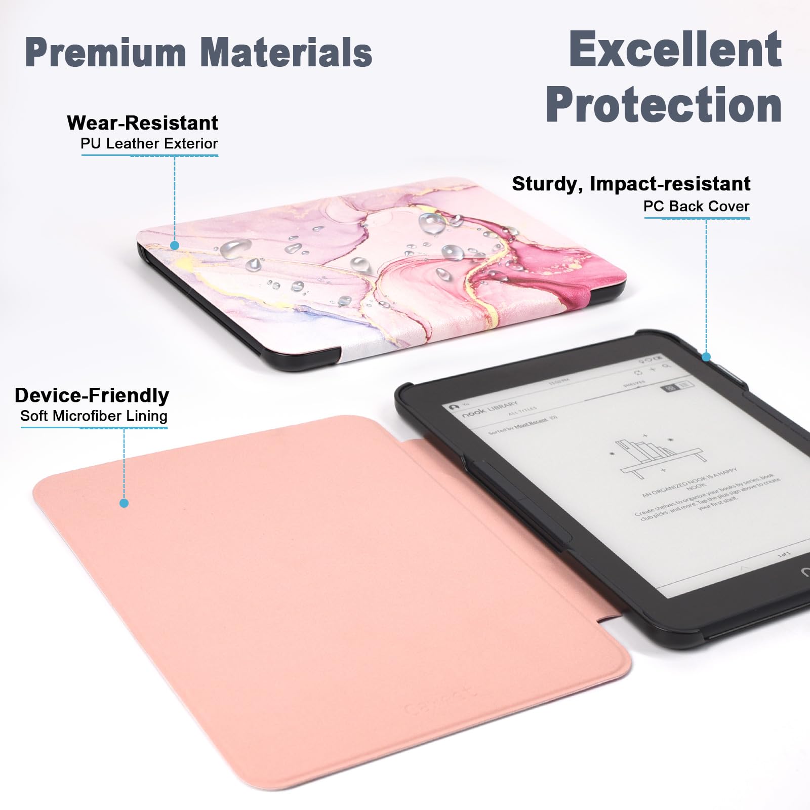 Caweet Case for Nook GlowLight 4 Plus 7.8
