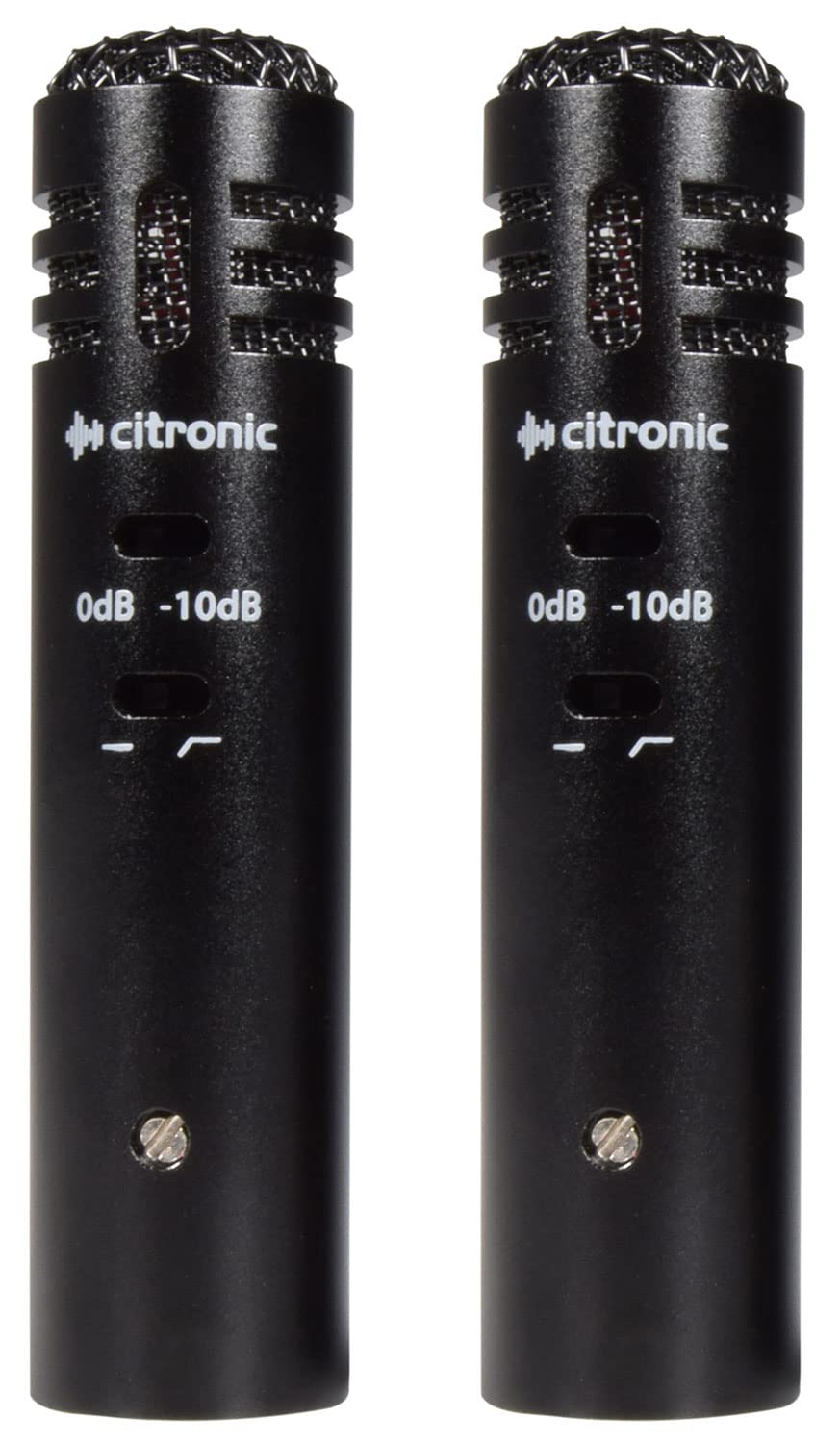 citronic | Ultra Sensitivity Mini Cardioid Condenser Microphones | Supplied as a Pair