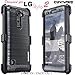 COVRWARE Iron Tank CASE for LG Stylo 2 / Stylo 2 Plus/Stylo 2 V, Built-in Screen Protector Heavy Duty Full-Body Rugged Holster Armor [Brushed Metal Texture Design] Case Belt Clip Kickstand, Black