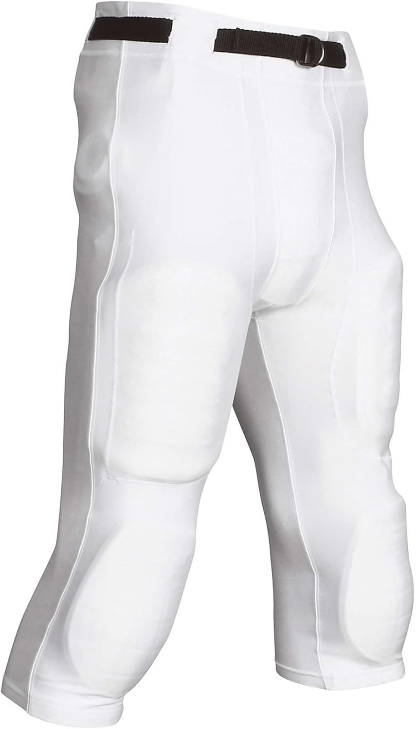 CHAMPRO Adult Goal Line Poly Spandex Football Pant White XL Sports