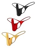 ChaoGii Sexy Mens Thong Low Rise Oil Shiny Mens G