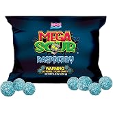 Barnetts Mega Sour Raspberry 250g Sour Candy UK Fizz Balls - Handcrafted in Britain