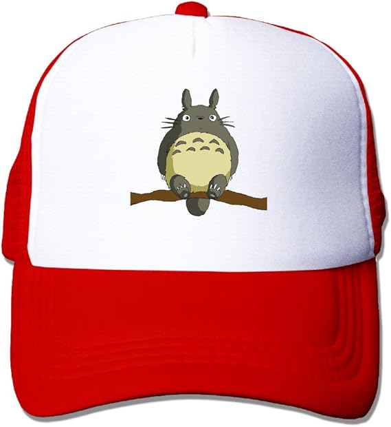 Amazon 宮崎駿漫画トトロトレンドメッシュsnapbacksスナップバック帽子 Us サイズ One Size カラー レッド キャップ 通販