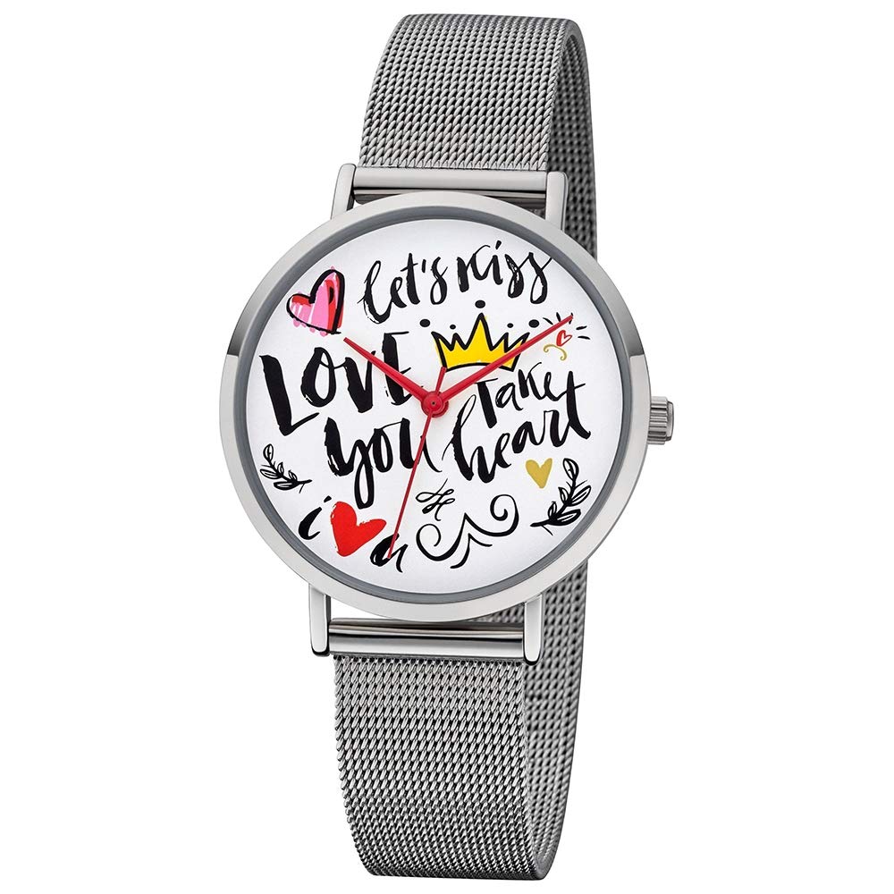 Regent Ladies Watch Scribble Look BA-515 Metal Wristwatch FancyLine Silver URBA515 an Offer Made by IMPPAC