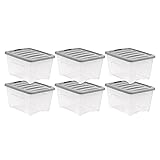 Amazon Basics Plastic Storage Containers with