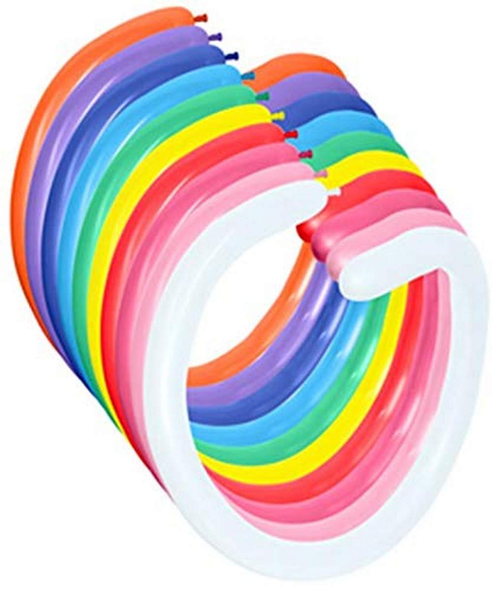 Amscan 20002784 210g Twisting Latex Balloons, Assorted Satin Colors