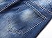 AACFCHAIN Men's Fashion Ripped Distressed Jean Shorts Straight Fit Denim Shorts With Holes