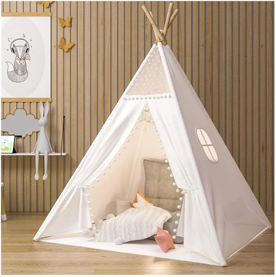 Trafagala Kids Teepee Play Tent 120x120cm 130cm High Indoor Outdoor